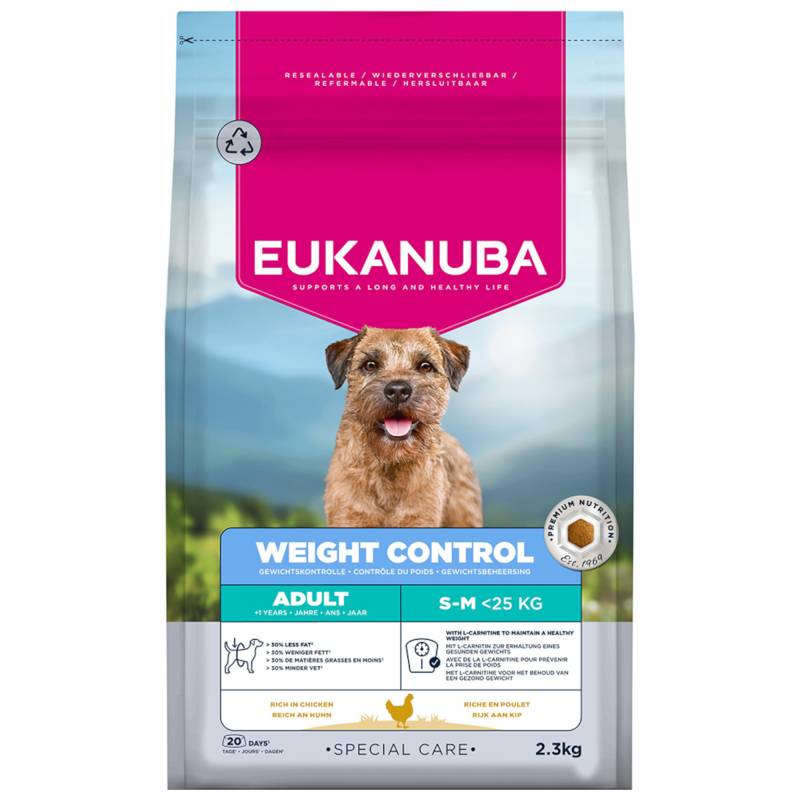Eukanuba Special Care Weight Control Adult Small/Medium - Sparpaket: 2 x 2,3 kg Eukanuba Special Care Weight Control Adult Small/Medium - Sparpaket: 2 x 2,3 kg von Eukanuba