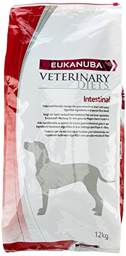 Eukanuba Veterinary Diet Dog Dry Intestinal Disorders Adult All Breeds Chicken Bag, 1er Pack (1 x 12 kg) von Eukanuba