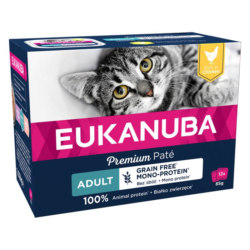 Sparpaket Eukanuba Getreidefrei Adult 48 x 85 g - Huhn von Eukanuba