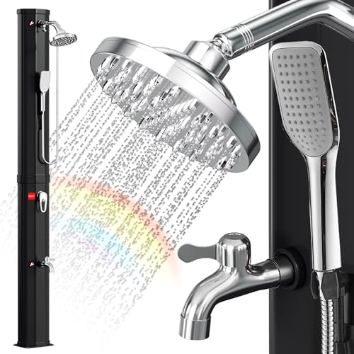 Eulenke solardusche Garten 60 Liter | 226 cm | gartendusche solar | warmes Wasser max. 60 °C | außendusche mit handbrause & Wasserhahn | Inkl. Schutzhaube | Regenduschkopf und Wasserhahn | Schwarz Eulenke solardusche Garten 60 Liter | 226 cm | gartendusche solar | warmes Wasser max. 60 °C | außendusche mit handbrause & Wasserhahn | Inkl. Schutzhaube | Regenduschkopf und Wasserhahn | Schwarz von Eulenke