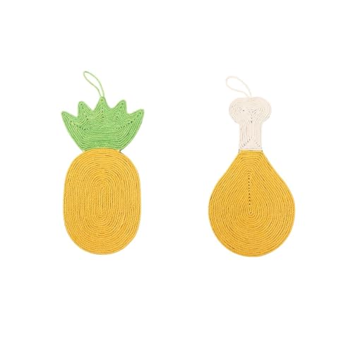 Ananas-Katzenkratzbrett, Schwert, Hanfseil-Pad, Hühnerbeinbrett, Schleifkrallen fallen nicht ab, Schmutzkissen von Euljcysiyu