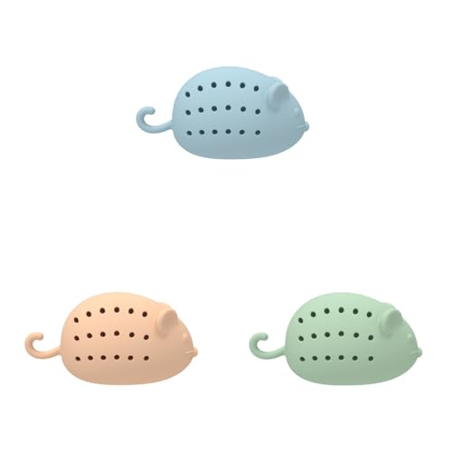 Euljcysiyu 3 Little Mouse Katzenminze-Spielzeug, Katzenzahnknirschen, Langeweile necken Haustierbedarf, beißendes Silikonspielzeug von Euljcysiyu
