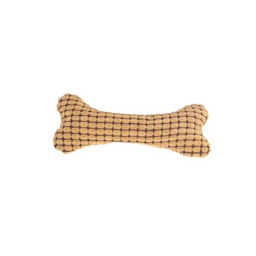Euljcysiyu Hundespielzeug aus Plüschknochen, schallresistent gegen beißende Zähne, Katzen- und Hundezahnreinigung, Interaktion zur Linderung von Langeweile und selbsthauchendem Haustierspielzeug von Euljcysiyu