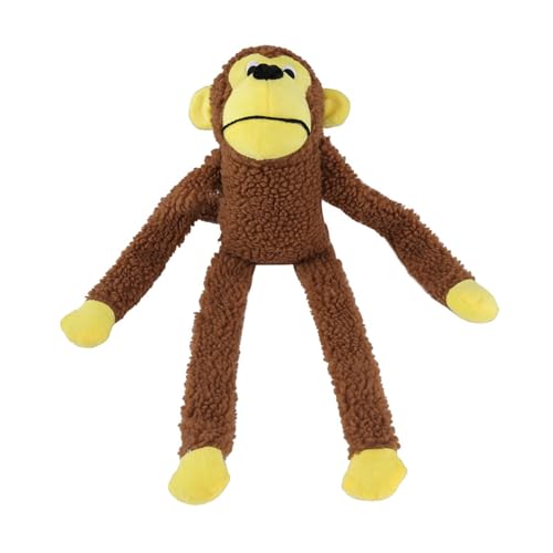 Euljcysiyu Pet Plush Toys, Simulated Long Legged Monkey Plush Toys, Dog and Dog Doll Interactive Training Toys von Euljcysiyu