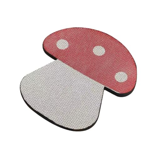 Red Mushroom Cat Scratching Board, Vertical Corrugated Multi-Functional Claw Grinder, No Crumbs, Wear-resistant Wall Claw Board Cat Toy von Euljcysiyu