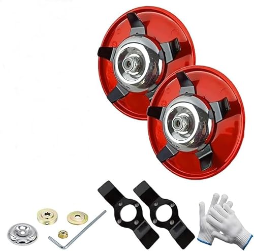 Eunmsi Amplearctic Weeding Discs for Weed Eater,Multifunctional Trim Season Weeder Plate Blades,Weeding Plate Disc,Weeding Disk for Universal Mowers, for Trimmers Gardening Lawn Mower Grass (2 Set) von Eunmsi
