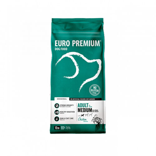 Euro-Premium Adult Medium - Huhn & Reis - 12kg von Euro Premium
