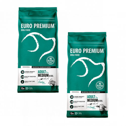 Euro-Premium Adult Medium - Huhn & Reis - 2 x 12kg von Euro Premium
