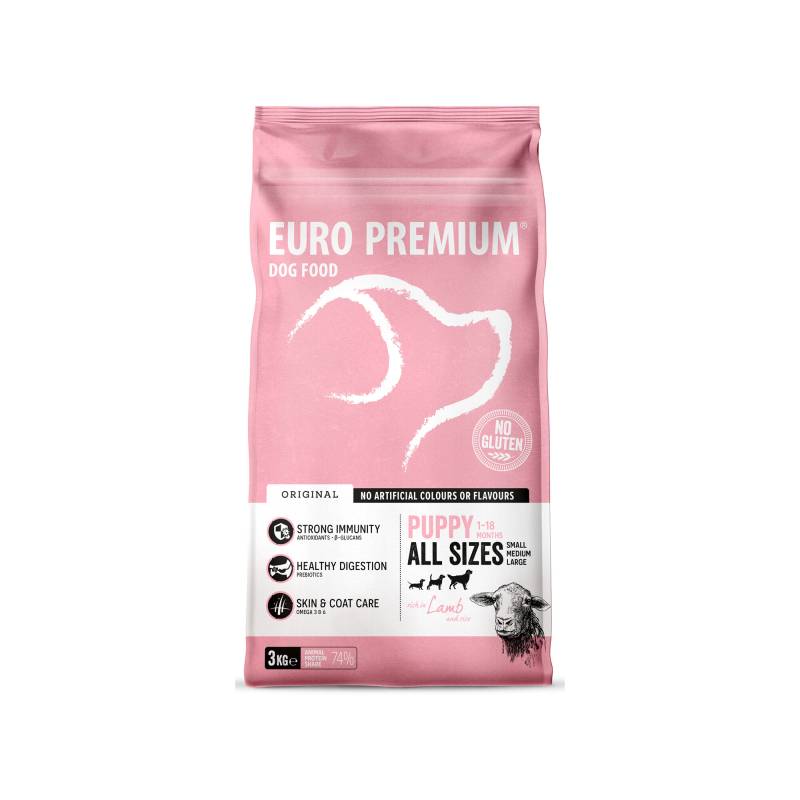 Euro Premium All Size Puppy - Lamm und Reis - 3 kg Euro Premium All Size Puppy - Lamm und Reis - 3 kg von Euro Premium