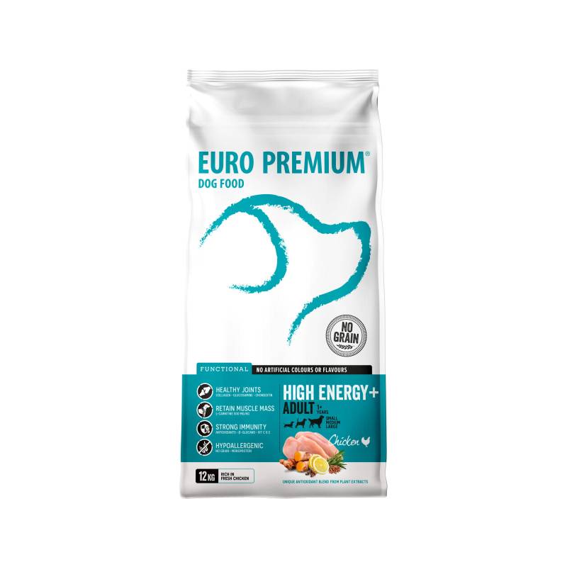 Euro Premium High Energy+ Adult - 12 kg von Euro Premium