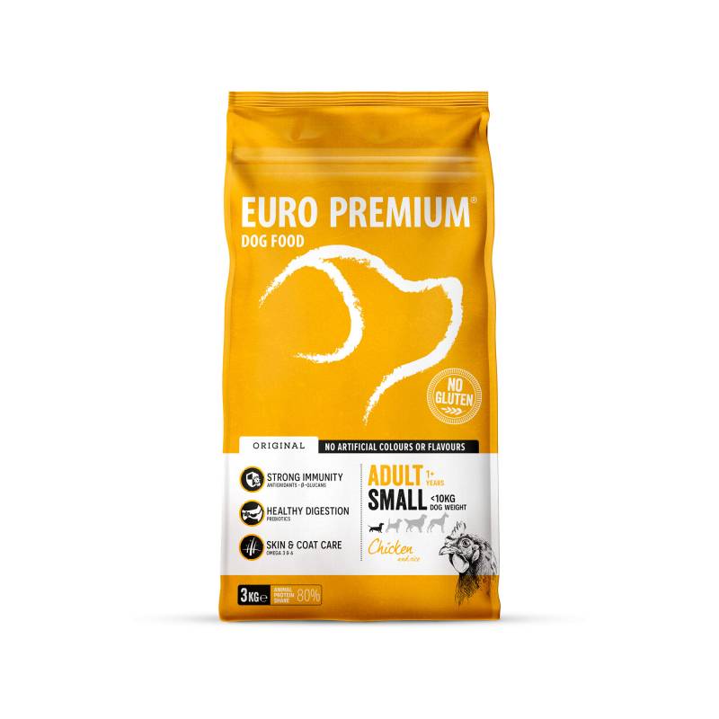 Euro Premium Small Adult - Huhn und Reis - 12 kg von Euro Premium