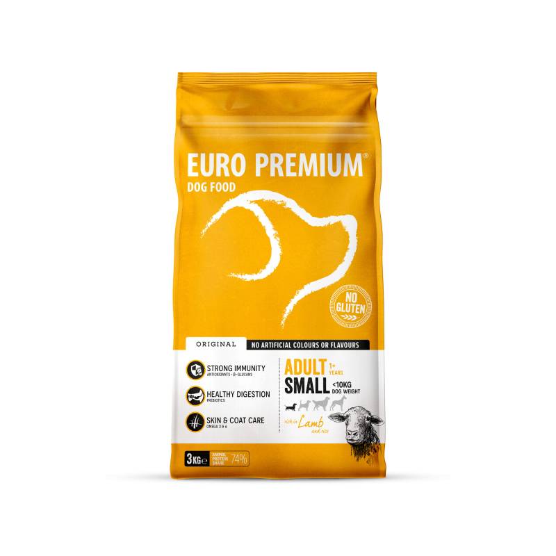 Euro Premium Small Adult - Lamm und Reis - 3 kg von Euro Premium