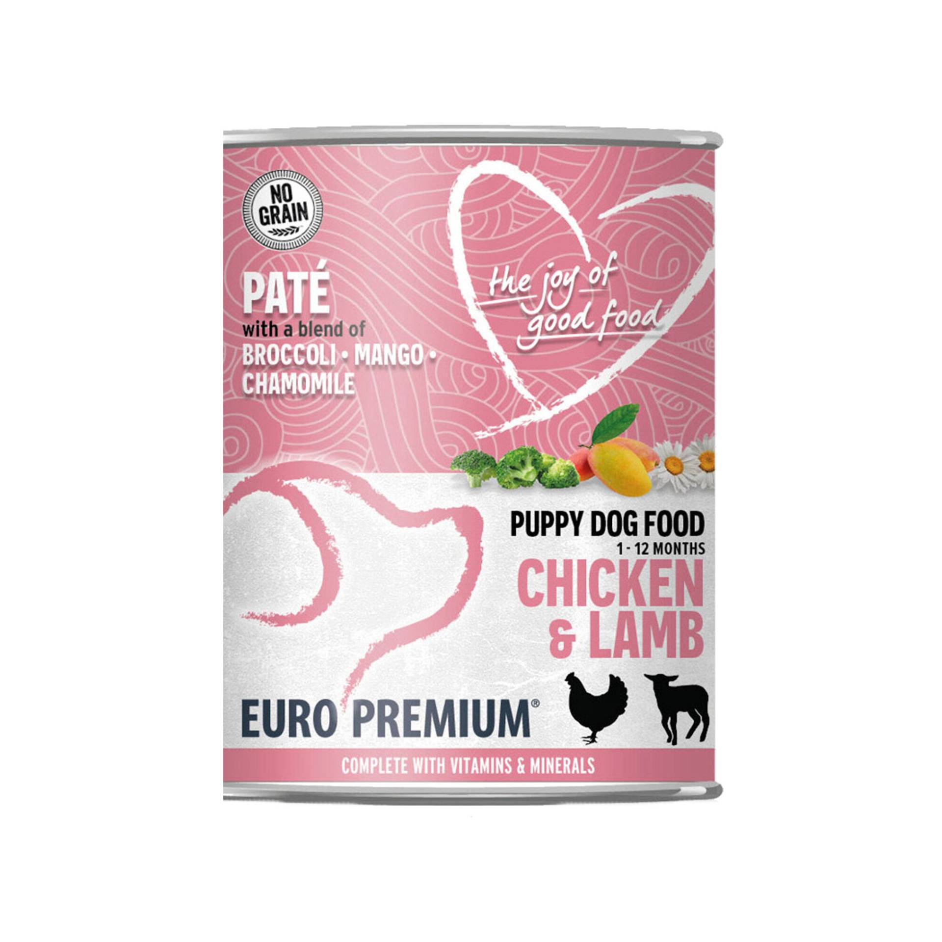 Euro Premium Welpen-Paté - Huhn und Lamm - 6 x 400 g Euro Premium Welpen-Paté - Huhn und Lamm - 6 x 400 g von Euro Premium