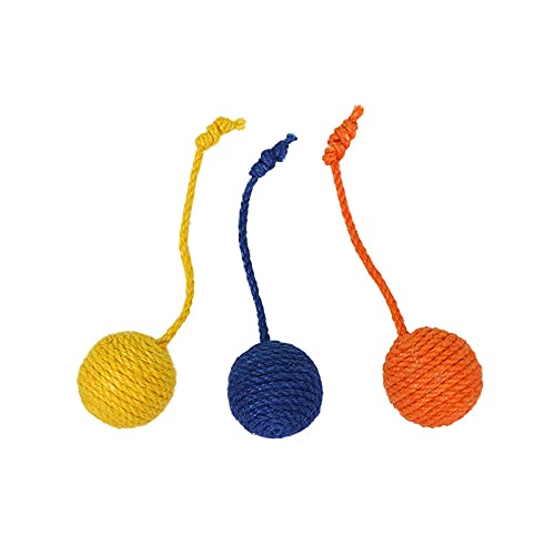 Europesiyu Hi Kitten Pet Supplies Katzenspielzeug, bissfest, Katzenspielzeug, Minzball, Katzenspielzeug-Set, 3 Stück von Europesiyu