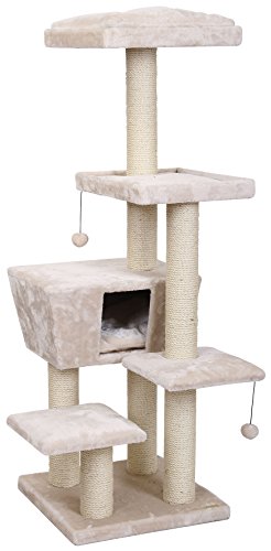 Europet Bernina 431-422434 Katzenkratzbaum Trend North Dakota, Circa 48 x 48 x 141 cm, Creme Europet Bernina 431-422434 Katzenkratzbaum Trend North Dakota, Circa 48 x 48 x 141 cm, Creme von Europet Bernina