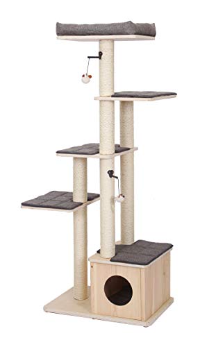 Europet Bernina 431-444627 Kratzbaum Aus Holz - Stockholm - 70x48x171cm Europet Bernina 431-444627 Kratzbaum Aus Holz - Stockholm - 70x48x171cm von Europet Bernina