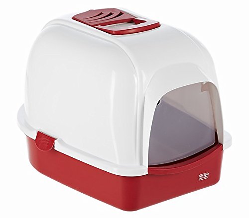 Europet Bernina 441-130636 ECO Katzentoilettenhaus, 43 x 56 x 40 cm, rot von Europet Bernina