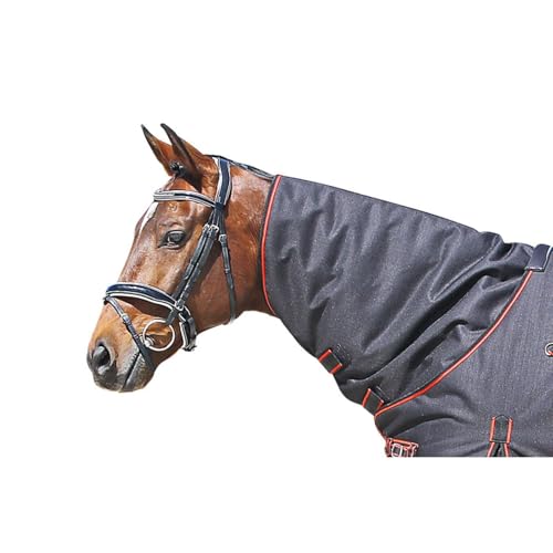 Euroriding Halsteil für Outdoordecke Narva Gr. S schwarz rot 1200D 250 g von Euroriding