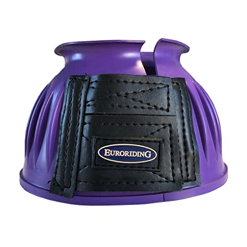 Euroriding Hufglocken Gummi Klett lila XL von Euroriding