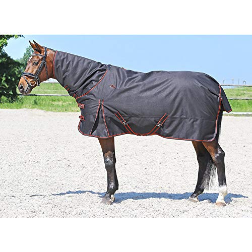 Euroriding Outdoordecke Narva 1200 Denier | Farbe: Black/red | Größe: 115 cm | Schaftform: 400 g Euroriding Outdoordecke Narva 1200 Denier | Farbe: Black/red | Größe: 115 cm | Schaftform: 400 g von Euroriding