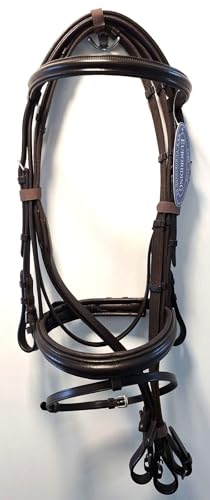 Euroriding Trense Paris englisches Reithalfter Dunkelbraun Euro Club (Warmblut (Full)) von Euroriding