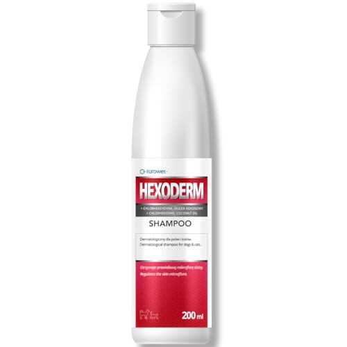 EUROWET Hexoderm Excellence 200ml Tierärztlicher Dermokosmetik mit Einer wirkungsvollen Hautmikroflora von Eurowet