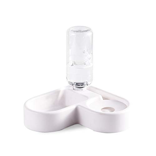 Euvdora 2 in 1 Love Heart Design - Anti-Tropf-Katzennapf und Eckwasserspender für Haustiere Euvdora 2 in 1 Love Heart Design - Anti-Tropf-Katzennapf und Eckwasserspender für Haustiere von Euvdora