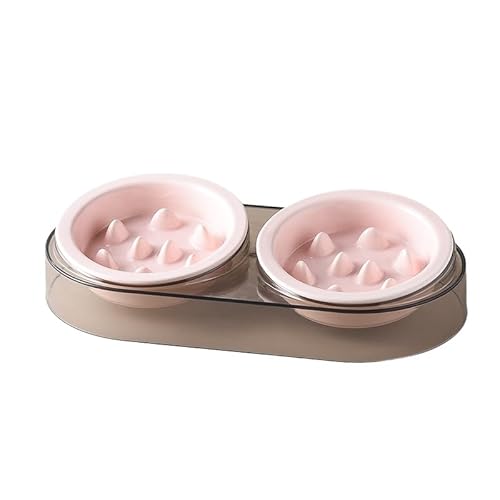 Euvdora Doppelnapf, Futternapf, Futter- und Wasserspender für Katzen und Hunde, Rosa Euvdora Doppelnapf, Futternapf, Futter- und Wasserspender für Katzen und Hunde, Rosa von Euvdora