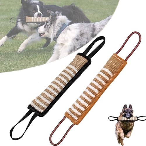 Euyaita 2 Stück Beisswurst für Hunde Jute Beisswurst mit 2 Griff Robustes Hundespielzeug für K9 IGP IPO Training Tauziehen und Zerrspiele mit Hund Hundebiss Schlepper Spielzeug Hundesport (Schwarze) Euyaita 2 Stück Beisswurst für Hunde Jute Beisswurst mit 2 Griff Robustes Hundespielzeug für K9 IGP IPO Training Tauziehen und Zerrspiele mit Hund Hundebiss Schlepper Spielzeug Hundesport (Schwarze) von Euyaita