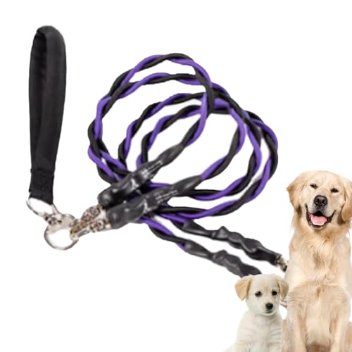 Euyehn Hundeleine, Doppelte Gassi-Leine für Hunde, Robustes strapazierfähiges Hundezubehör für Outdoor-Aktivitäten wie Park Training Spaziergänge mit sicherer Ausführung und Zerrfestigkeit Euyehn Hundeleine, Doppelte Gassi-Leine für Hunde, Robustes strapazierfähiges Hundezubehör für Outdoor-Aktivitäten wie Park Training Spaziergänge mit sicherer Ausführung und Zerrfestigkeit von Euyehn