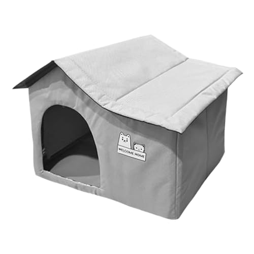 Euyehn Katzenhaus Kühlende Haustierruhe Höhle Faltbare Katzen- und Hundehütte Indoor Outdoor Haustierhöhle für heißes kaltes Wetter Balkon Wohnzimmer von Euyehn