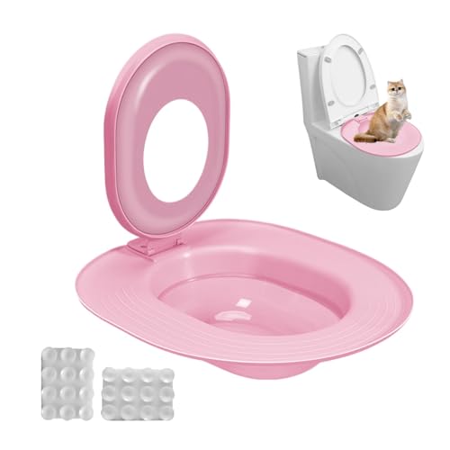 Euyehn Katzentoiletten-Trainer-Set, Katzentoilettenreinigungstrainer – wiederverwendbarer Katzen-Hygienetrainer, Urinalsitz-Töpfchen für Haustierreinigung, lehren Sie der Katze, die Toilette zu Euyehn Katzentoiletten-Trainer-Set, Katzentoilettenreinigungstrainer – wiederverwendbarer Katzen-Hygienetrainer, Urinalsitz-Töpfchen für Haustierreinigung, lehren Sie der Katze, die Toilette zu von Euyehn