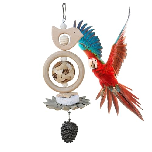 Euyehn Vogelkauspielzeug | Natürliches Holzsittich Spielzeug Vogel Kauen Verbesserung - Beißzubehör Interaktiver Käfig Specht für Familien Freunde Euyehn Vogelkauspielzeug | Natürliches Holzsittich Spielzeug Vogel Kauen Verbesserung - Beißzubehör Interaktiver Käfig Specht für Familien Freunde von Euyehn