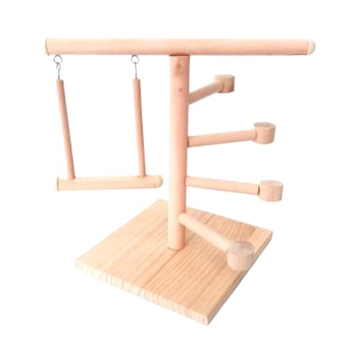 Euyehn Vogelspielständer, Vogelspielplatz - Shotes -Spielplatz sicherer Spielzeug,Multifunktionales Barsch, Naturvogelspielzeug für Anfänger, Heimnutzer, Geschäftsanwender von Euyehn