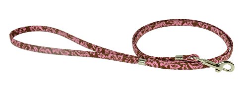 Evans Collars Hundeleine, 4', Schokoladenbraun/Pink von Evans Collars