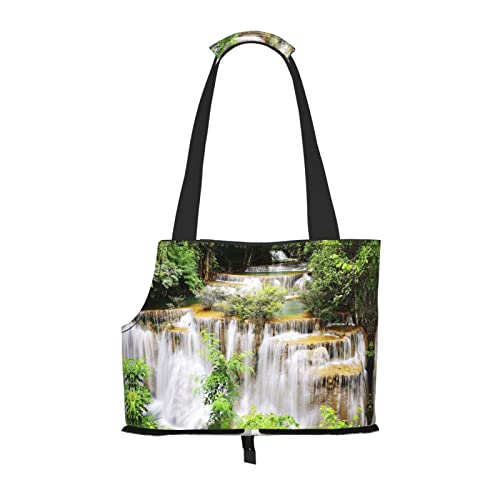 Hundetragetasche mit Wasserfall-Motiv, bedruckt, weich, faltbar, für U-Bahn, Einkaufen, Wandern, Reisen Hundetragetasche mit Wasserfall-Motiv, bedruckt, weich, faltbar, für U-Bahn, Einkaufen, Wandern, Reisen von Evealyn