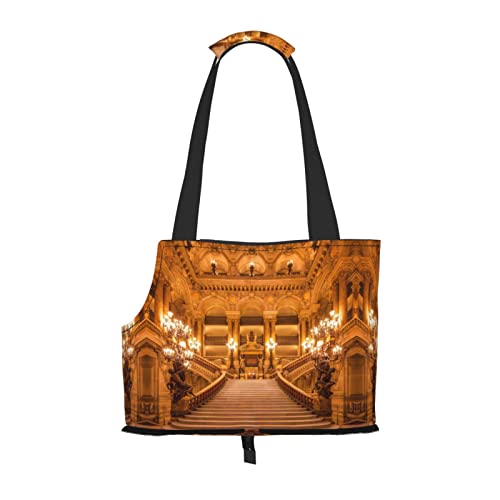 Tragetasche für Hunde und Katzen, Vintage-Stil, bedruckt, weich, faltbar, für U-Bahn, Einkaufen, Wandern, Reisen Tragetasche für Hunde und Katzen, Vintage-Stil, bedruckt, weich, faltbar, für U-Bahn, Einkaufen, Wandern, Reisen von Evealyn