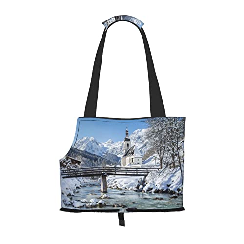 Winterlandschaft in den bayerischen Alpen, bedruckte Hundetragetasche, Katzentragetasche, weich, faltbar, für U-Bahn, Einkaufen, Wandern, Reisen Winterlandschaft in den bayerischen Alpen, bedruckte Hundetragetasche, Katzentragetasche, weich, faltbar, für U-Bahn, Einkaufen, Wandern, Reisen von Evealyn