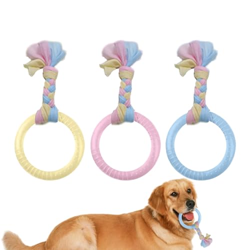 Evember Beißspielzeug für Welpen, interaktives Hundespielzeug, Welpen-Beißring, Hundeball mit Seil und interaktivem Spielzeug für drinnen und draußen Evember Beißspielzeug für Welpen, interaktives Hundespielzeug, Welpen-Beißring, Hundeball mit Seil und interaktivem Spielzeug für drinnen und draußen von Evember