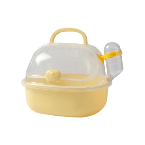 Evember Hamster-Reisetasche, Tierkäfig, tragbare Hamster-Reisetasche, atmungsaktive Hamster-Outdoor-Box mit Wasserflasche für kleine Haustiere, Mäuse, Hamster von Evember