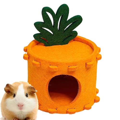 Evember Hamsterbett klein - Hamsterbett Ananas Filz Hamsterhaus | Gemütliches Schlafnest Tunnel Hamsterzubehör für Meerschweinchen & kleine Haustiere Evember Hamsterbett klein - Hamsterbett Ananas Filz Hamsterhaus | Gemütliches Schlafnest Tunnel Hamsterzubehör für Meerschweinchen & kleine Haustiere von Evember