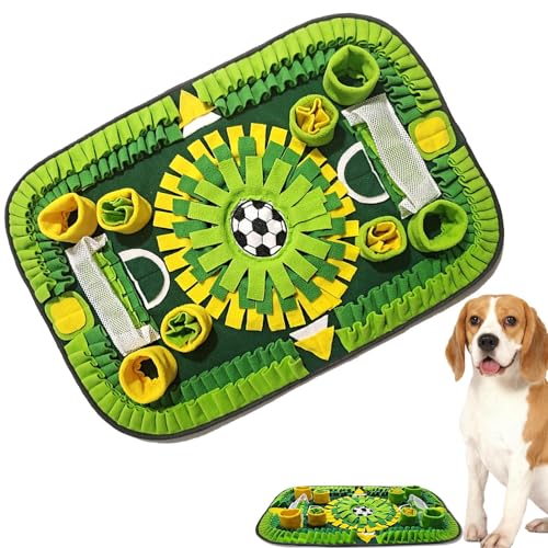Evember Haustier-Aktivitätsmatte – Fußballstadion-Design, langsam fressende Hunde, kleine Haustiere, Leckerli-Spielzeug, interaktives Hundespielzeug, Nasenarbeit, Fütterungsmatte, Bereicherung für von Evember