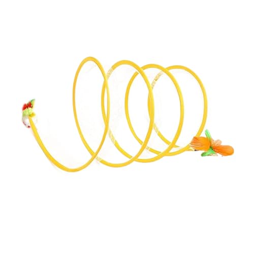 Evember Haustier-Tunnel, Faltbarer Spiral-Katzentunnel, interaktives Haustier-Spiralspielzeug, tragbarer Indoor-Hinderniskurs für Zuhause, Reisen, Klettern, Jagd, Langeweile von Evember