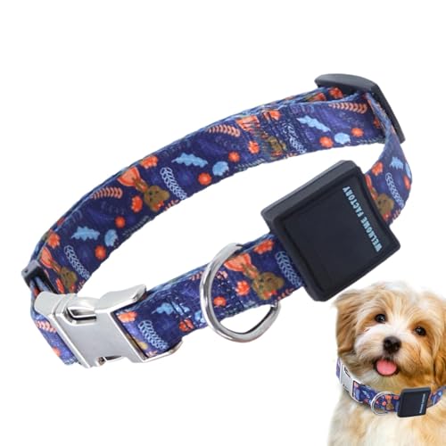 Evember Haustierhalsband für Hunde – Traktions-Welpenhalsband, verdicktes Nylon-Hundehalsband, bequeme, verstellbare Halsbänder für mittelgroße und große Haustiere Evember Haustierhalsband für Hunde – Traktions-Welpenhalsband, verdicktes Nylon-Hundehalsband, bequeme, verstellbare Halsbänder für mittelgroße und große Haustiere von Evember