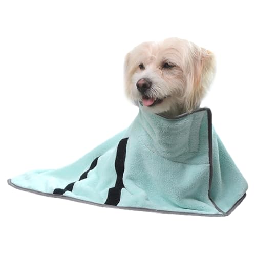 Evember Hunde-Bademantel, Hunde-Badetuch, super saugfähig, ultraweich, verstellbar, leicht, schnell trocknend, maschinenwaschbar, Hundemäntel für nach dem Baden von Evember