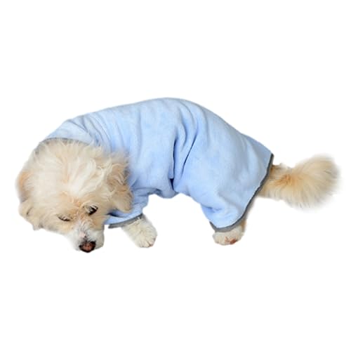 Evember Hunde-Bademantel-Handtuch, tragbare Hundehandtücher, weich, verstellbar, sehr saugfähig, maschinenwaschbar, schnell trocknend, für Labrador, Golden Retriever von Evember