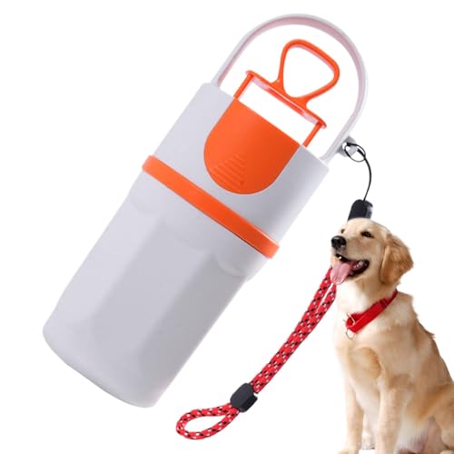 Evember Hundekotpflücker mit Tasche | Welpen-Kotschaufel mit Beutelspender – Umhängeband im Lieferumfang enthalten, Abfallgreifer, auslaufsicher, kein Geruch, für Training, Camping von Evember