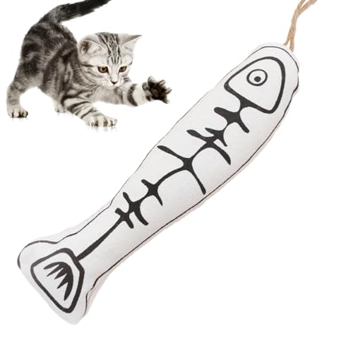 Evember Katzenspielzeug, Katzenfisch, weich, Rasselspielzeug für Katzen, interessantes Zubehör für Katzen, interaktives Spielzeug, multifunktional, bissfest, für Tierhandlung, Evember Katzenspielzeug, Katzenfisch, weich, Rasselspielzeug für Katzen, interessantes Zubehör für Katzen, interaktives Spielzeug, multifunktional, bissfest, für Tierhandlung, von Evember