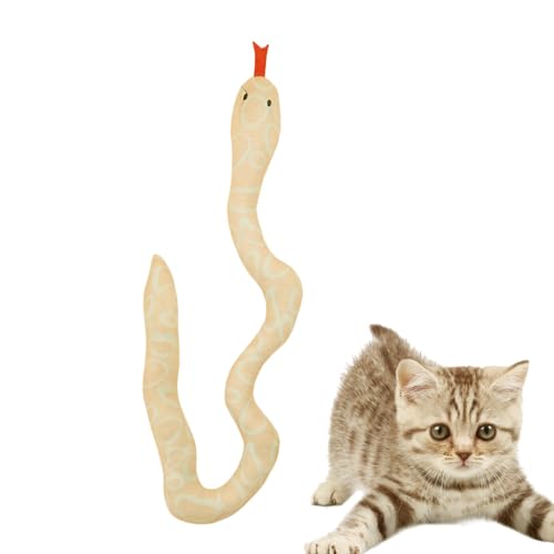 Evember Katzenspielzeug mit Katzenminze-Schlange, niedliches Schlangenform-Katzen-Übungsspielzeug, Katzenkauspielzeug, Katzenzubehör für Katzenliebhaber, fördert Kätzchenübung, reduziert Langeweile von Evember