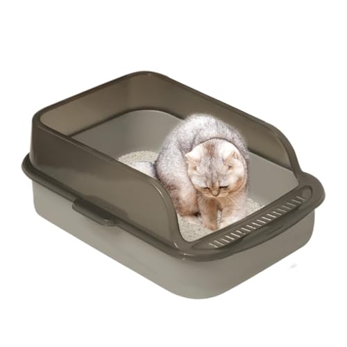 Evember Katzentoilette mit offener Oberseite, Geruchskontrolle, hygienisch, auslaufsicher, leicht zu reinigende Kätzchentoilette, hochseitige Katzentoilette für Zuhause, Haustiere, Kätzchen Evember Katzentoilette mit offener Oberseite, Geruchskontrolle, hygienisch, auslaufsicher, leicht zu reinigende Kätzchentoilette, hochseitige Katzentoilette für Zuhause, Haustiere, Kätzchen von Evember